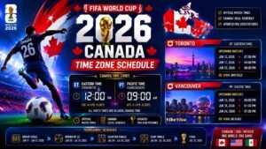 FIFA World Cup 2026 Schedule in Canada Time Zone