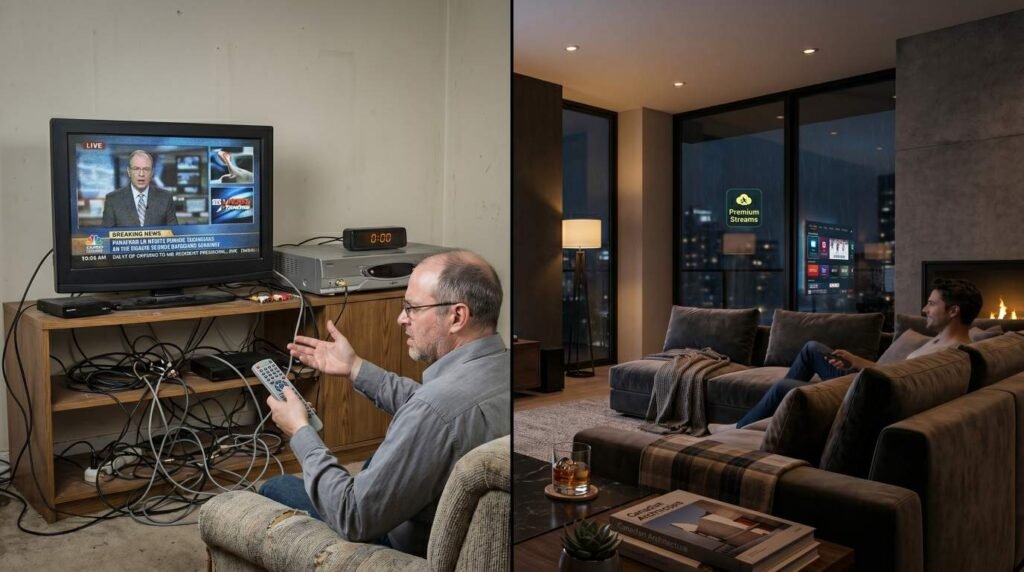 Difference between IPTV Canada and traditional cable television setup