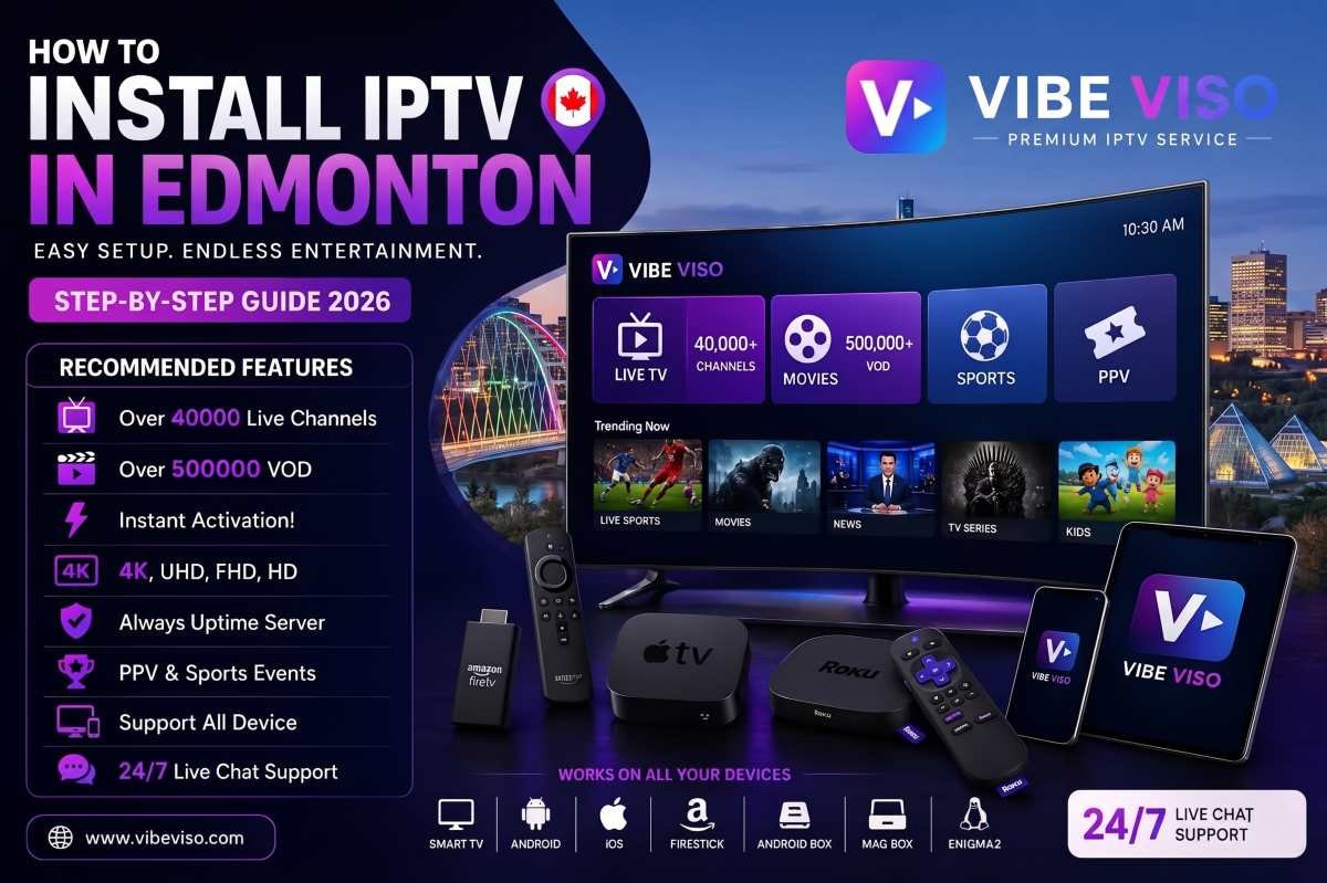 IPTV Edmonton compatible with Telus PureFibre and Shaw BlueCurve