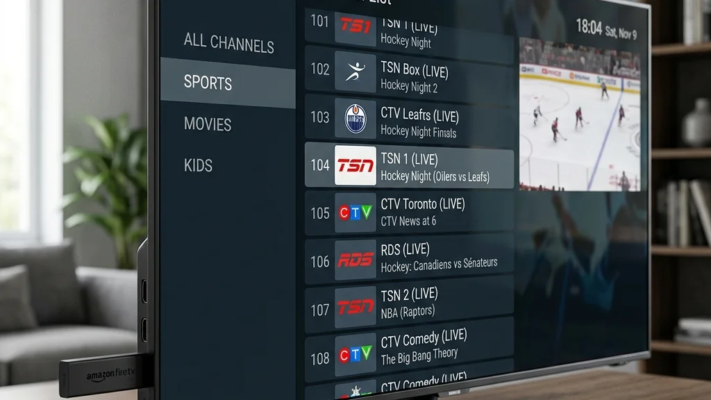 Setting up TiviMate IPTV app on Amazon Firestick to watch World Cup 2026 in Calgary